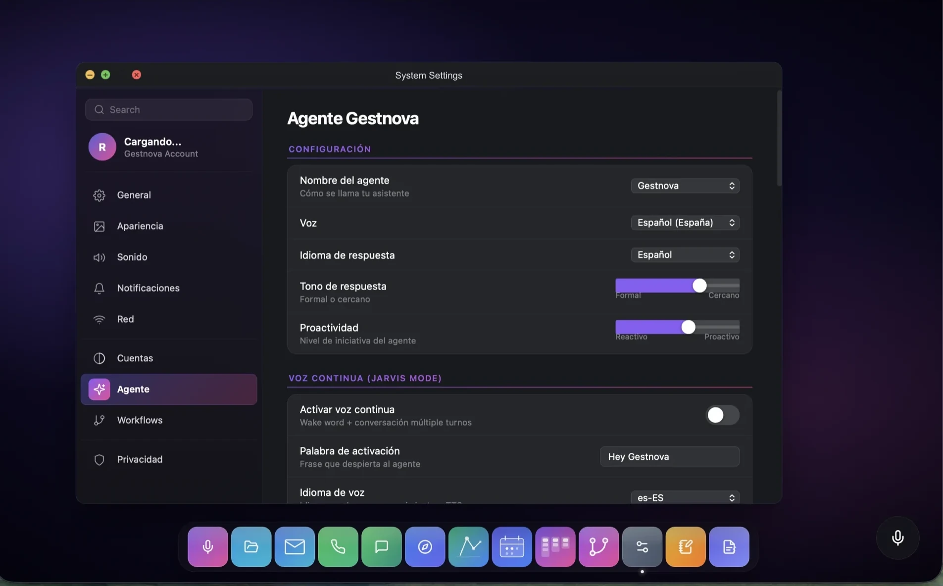 Configura tu agente